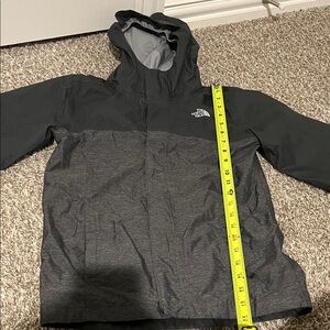 The North Face Black and Charcoal Two-Tone Hooded Shell Jacket